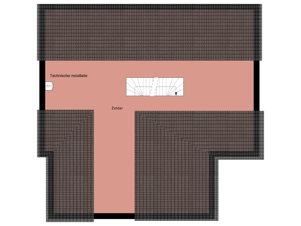 Bekijk plattegrond van 2e verdieping van Kapberg 13