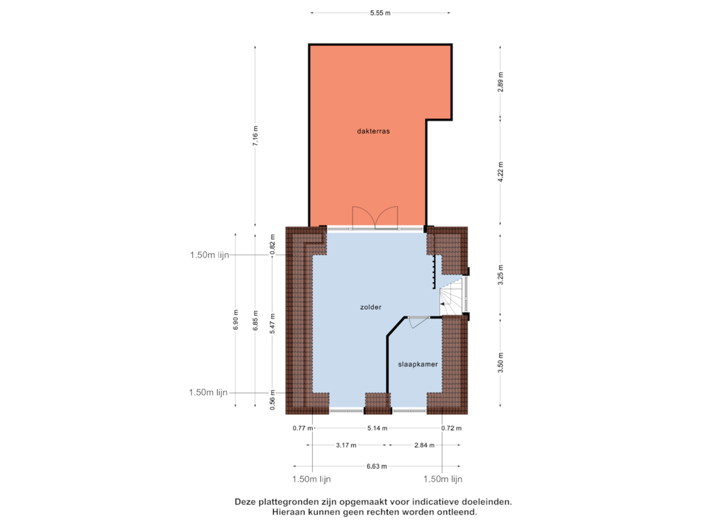 Bekijk plattegrond van 3e verdieping van Heemraadssingel 70