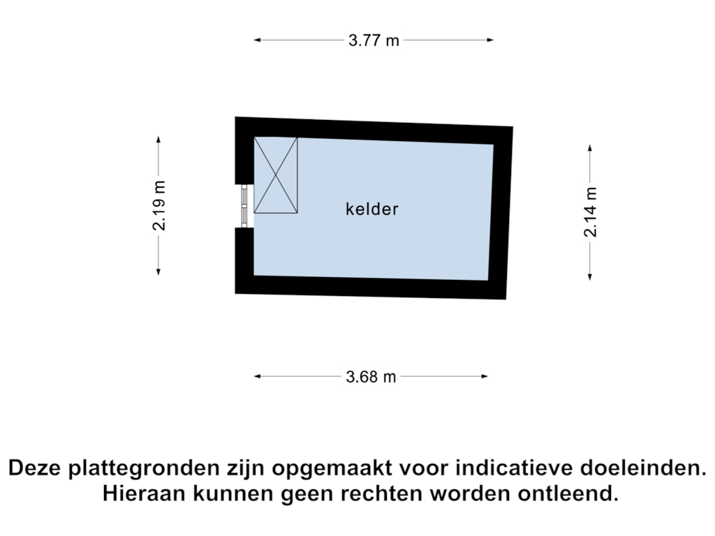 Bekijk plattegrond van Kelder van St. Donaes 1