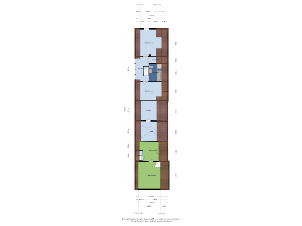 Bekijk plattegrond van 1e verdieping van St. Donaes 1