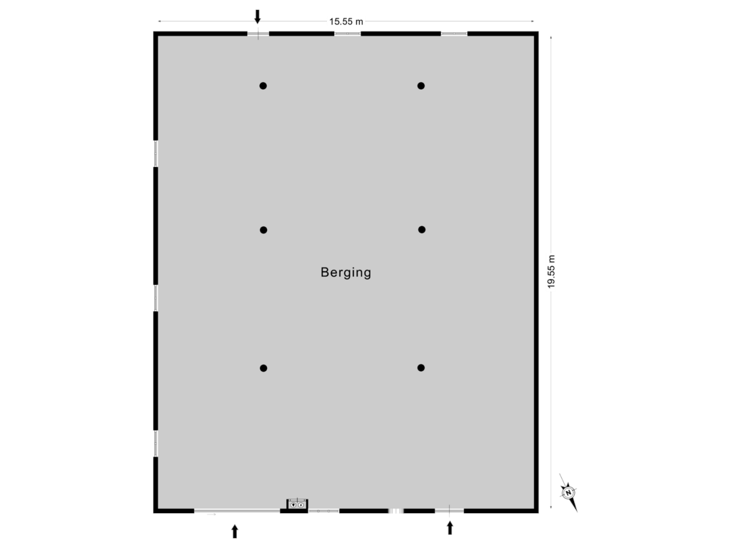 Bekijk plattegrond van Bijgebouw van Mûnewei 1