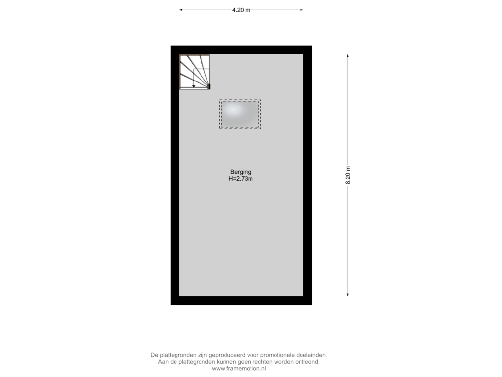 Bekijk plattegrond van Souterrain van Zegwaartseweg 67-B