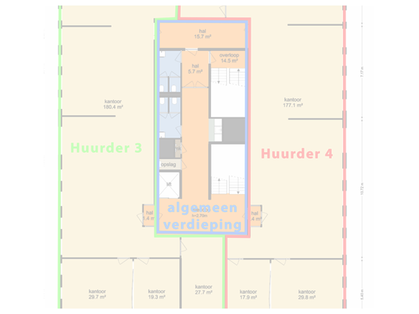 Plattegrond 1e verdieping