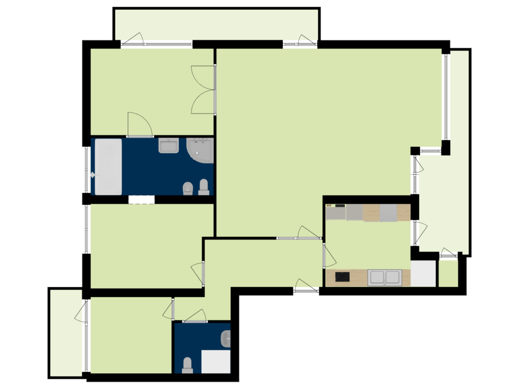 Bekijk plattegrond van Appartement van Ovidiuslaan 75