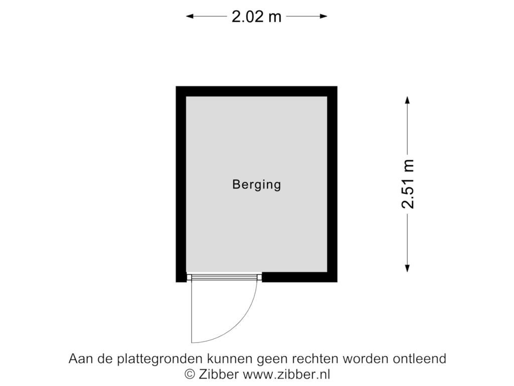 Bekijk plattegrond van Berging van Uithaven 1-F