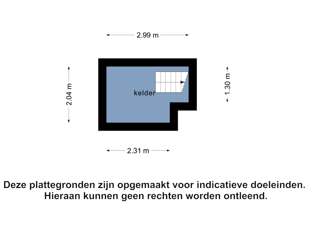 Bekijk plattegrond van Kelder van Spuikade 3