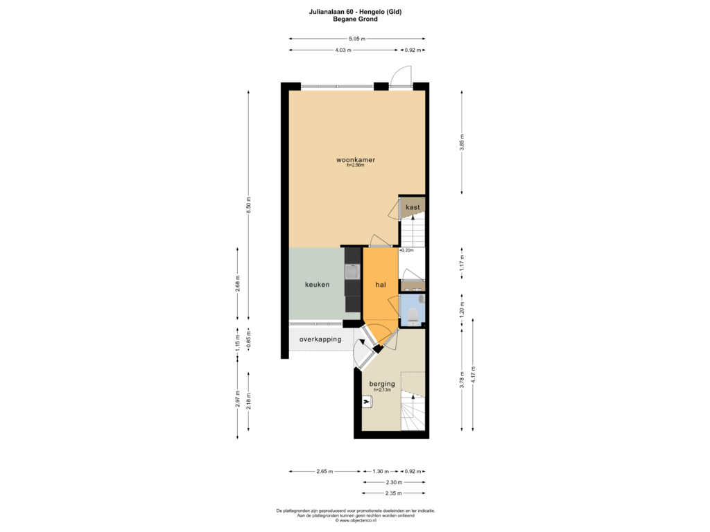 Bekijk plattegrond van BEGANE GROND van Julianalaan 60