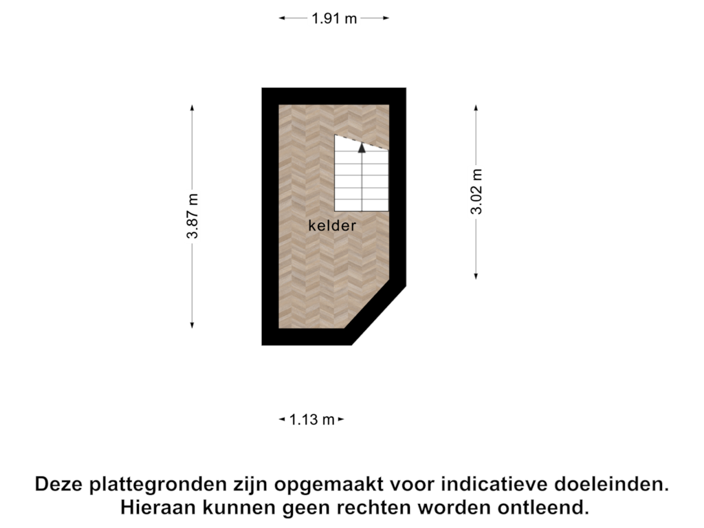 Bekijk plattegrond van Kelder van Veluviaweg 12-B