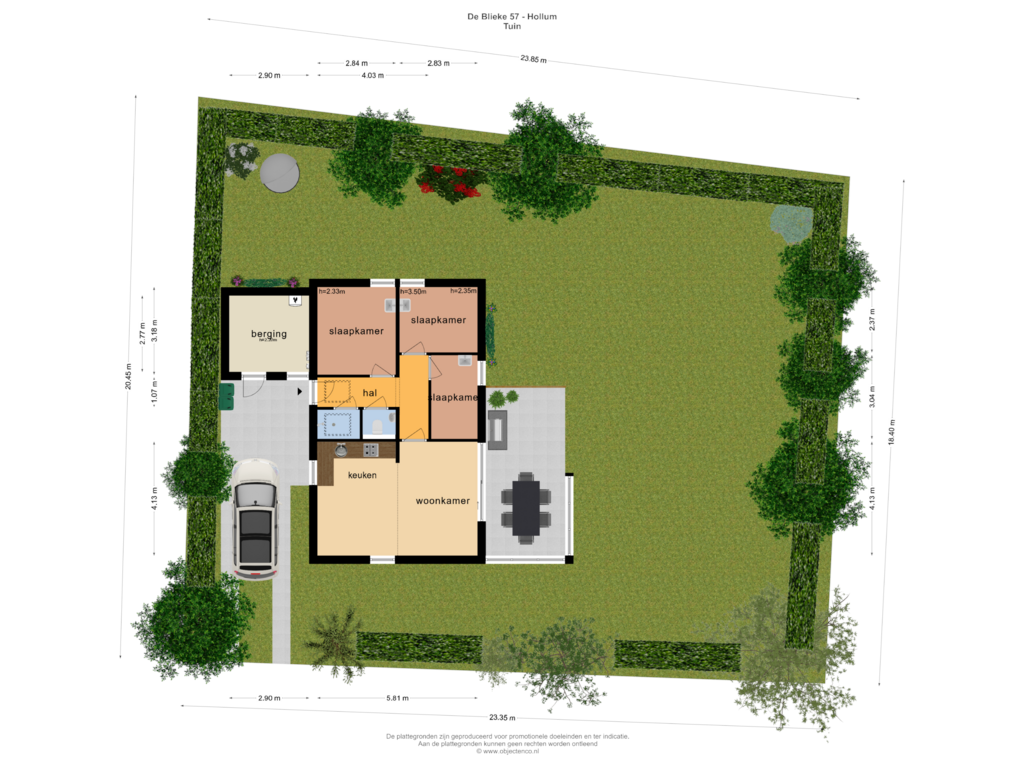 View floorplan of TUIN of De Blieke 57