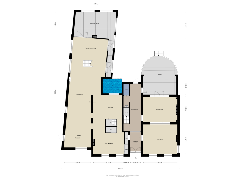 Bekijk plattegrond van Begane Grond van Raadhuisstraat 25