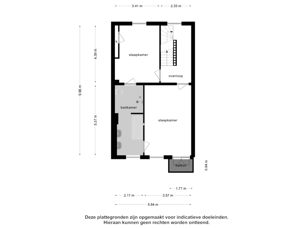 Bekijk plattegrond van 1e verdieping van Stationsstraat 13