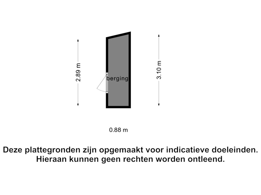 Bekijk plattegrond van Berging van Stationsstraat 13