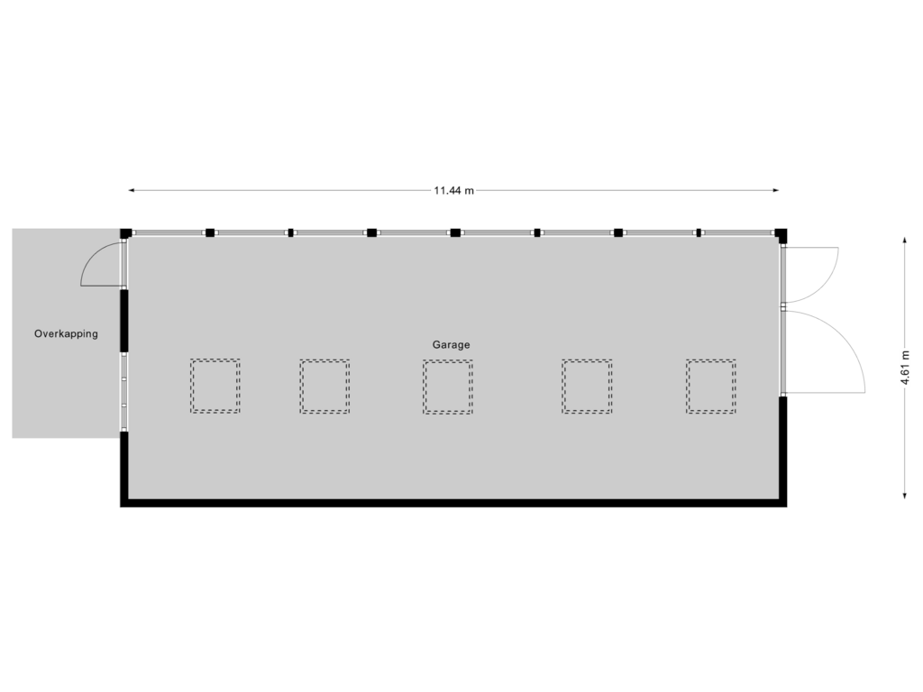 View floorplan of Garage 2 of Dennenweg 1