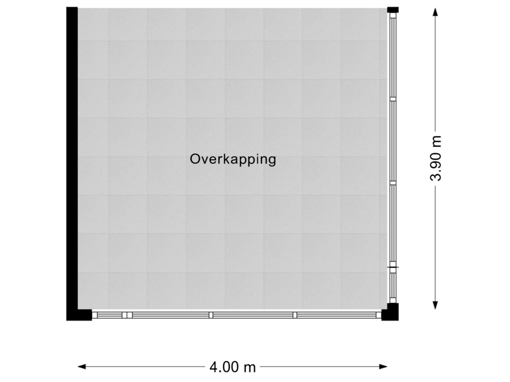 View floorplan of Overkapping of Dennenweg 1