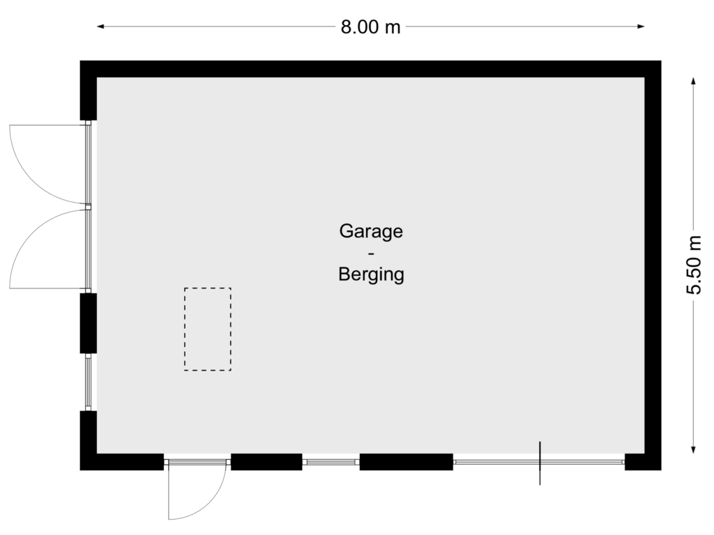 Bekijk plattegrond van Schuur Begane Grond van Stakenbergweg 30