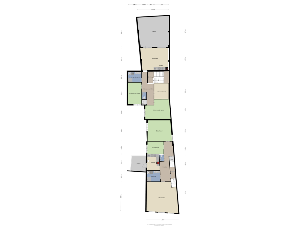 Bekijk plattegrond van Eerste verdieping Nieuw van Laarstraat 128