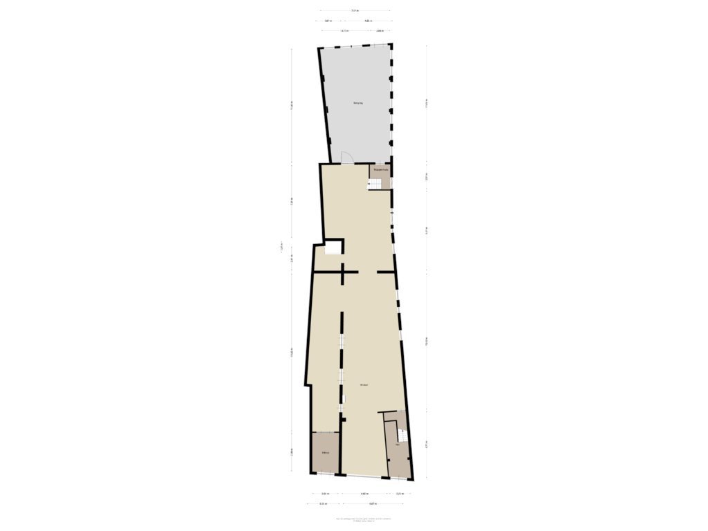 Bekijk plattegrond van Begane grond Bestaand van Laarstraat 128