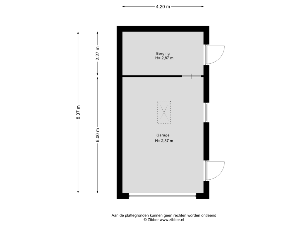 Bekijk plattegrond van Garage van Herenweg 30