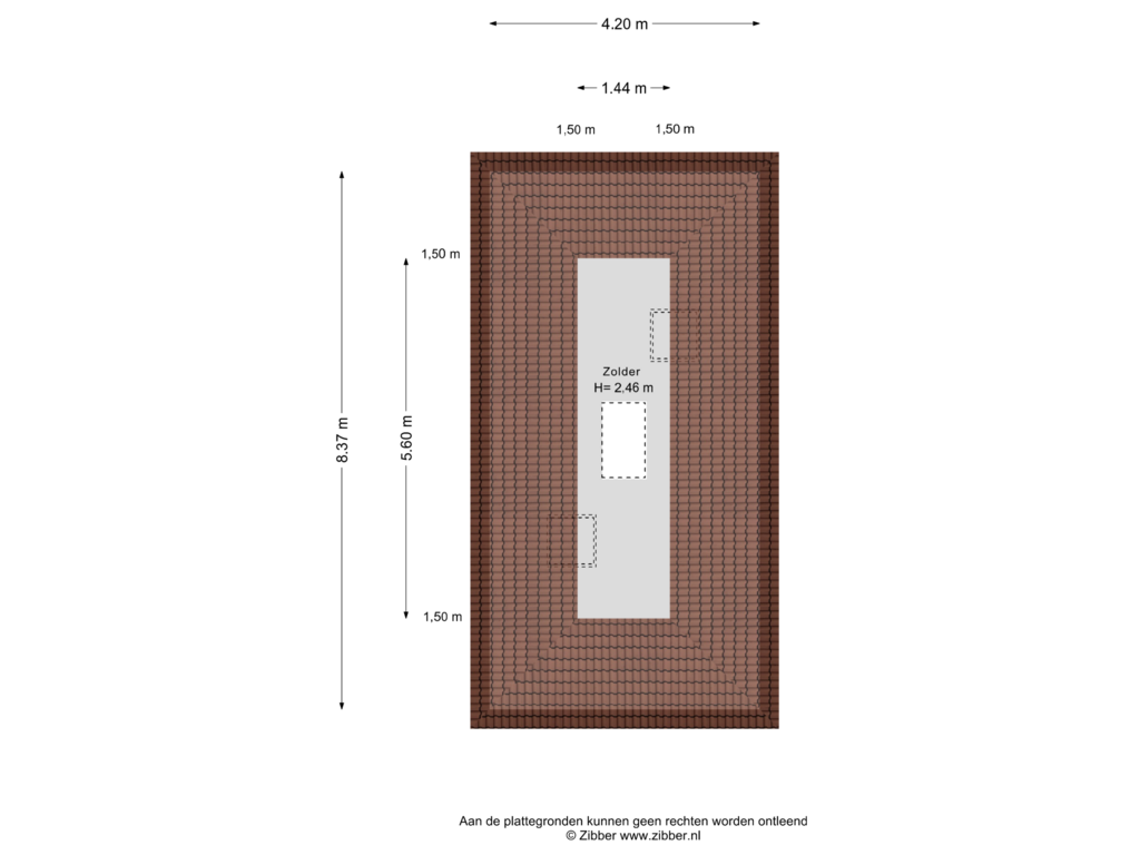 Bekijk plattegrond van Zolder van Herenweg 30