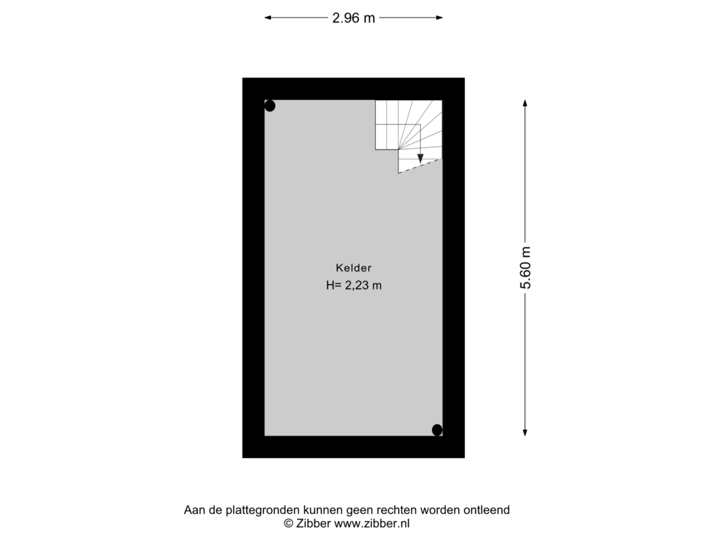 Bekijk plattegrond van Kelder van Herenweg 30