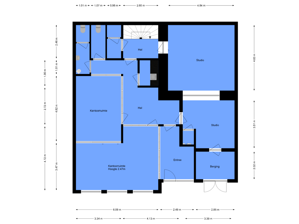 View floorplan of Begane grond of Anjelierstraat 4