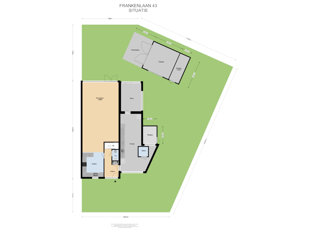 View floorplan of Situatie of Frankenlaan 43