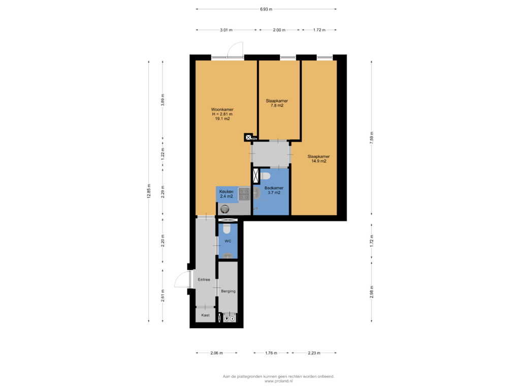 Bekijk plattegrond van Begane Grond van Voorstreek 62-H