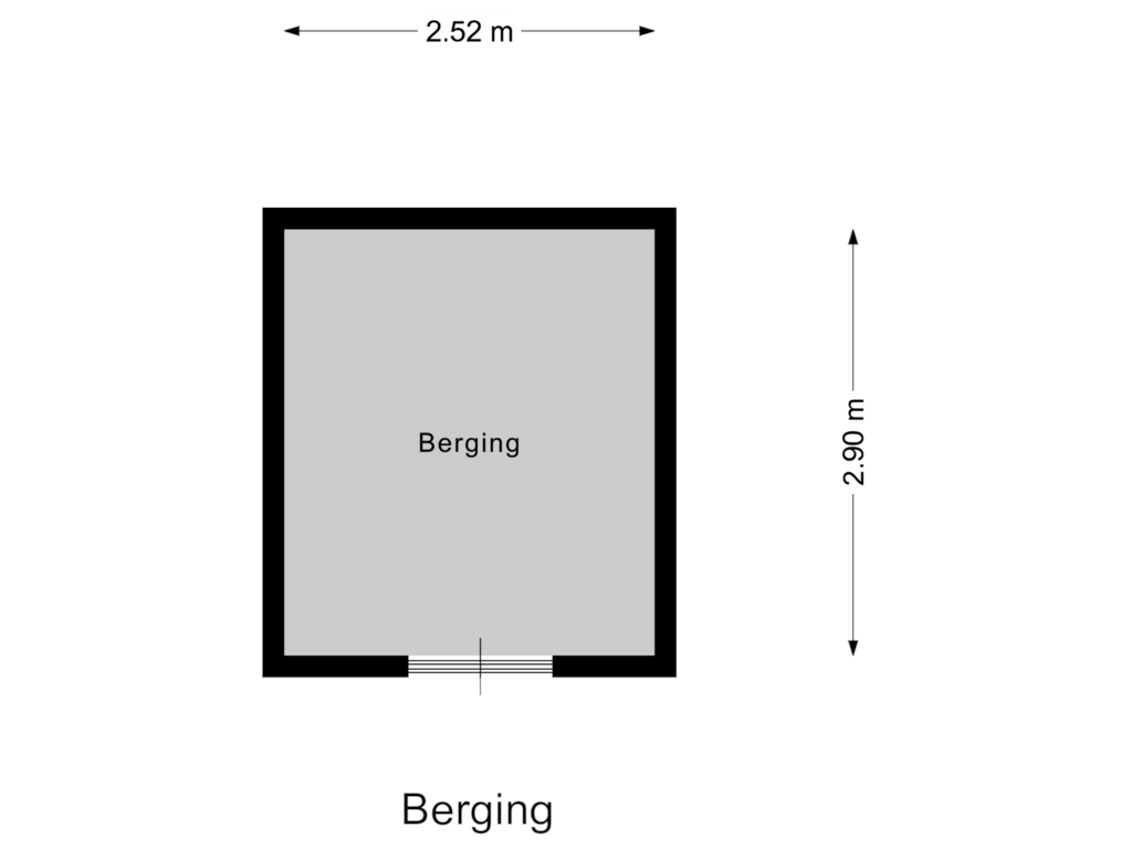 Bekijk plattegrond van Berging van Coosje Buskenstraat 49-A