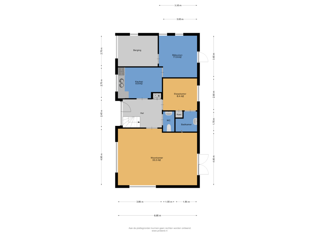 Bekijk plattegrond van Begane Grond van Koningin Julianaweg 92