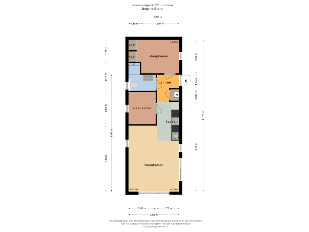 Bekijk plattegrond van Begane Grond van Vuurtorenpark 221