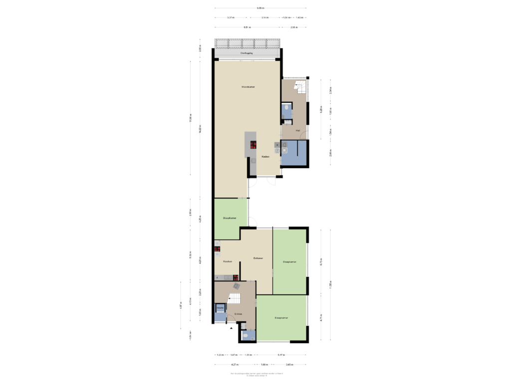 Bekijk plattegrond van Begane grond van Veertels 5