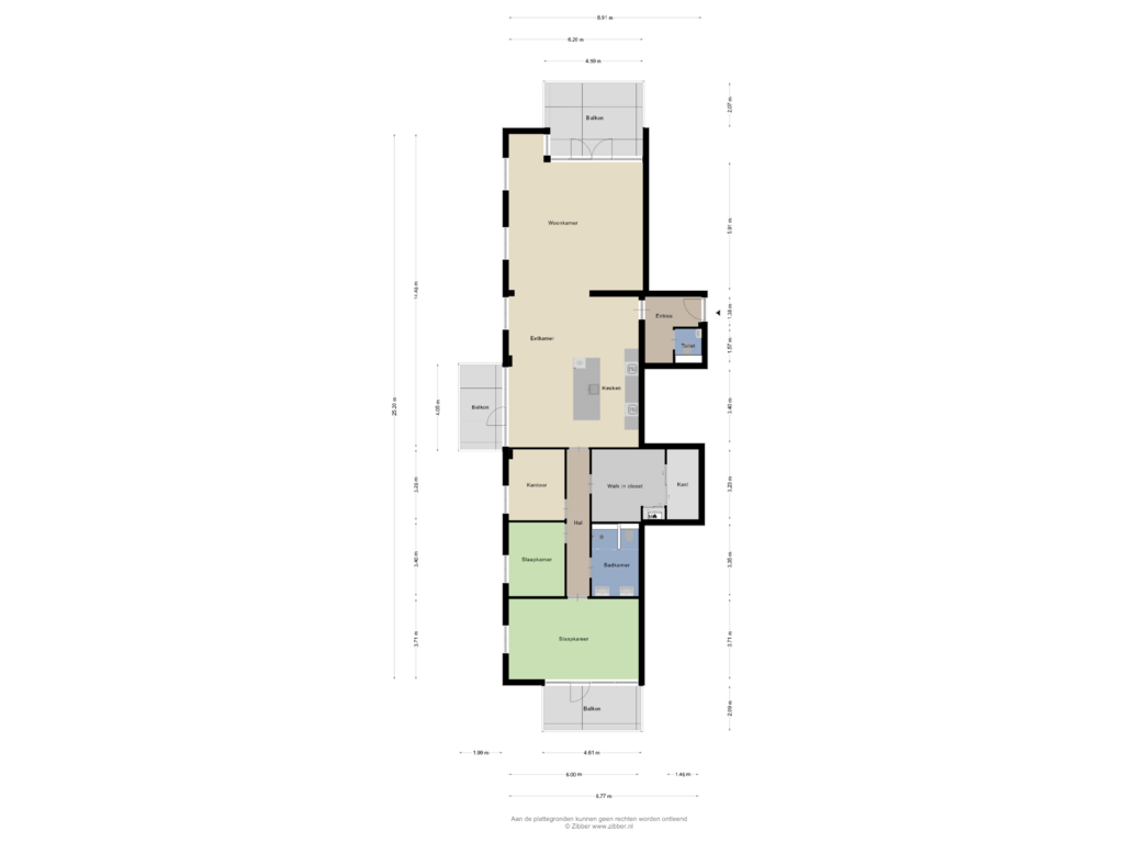 Bekijk plattegrond van Appartement van Drierivierenlaan 469