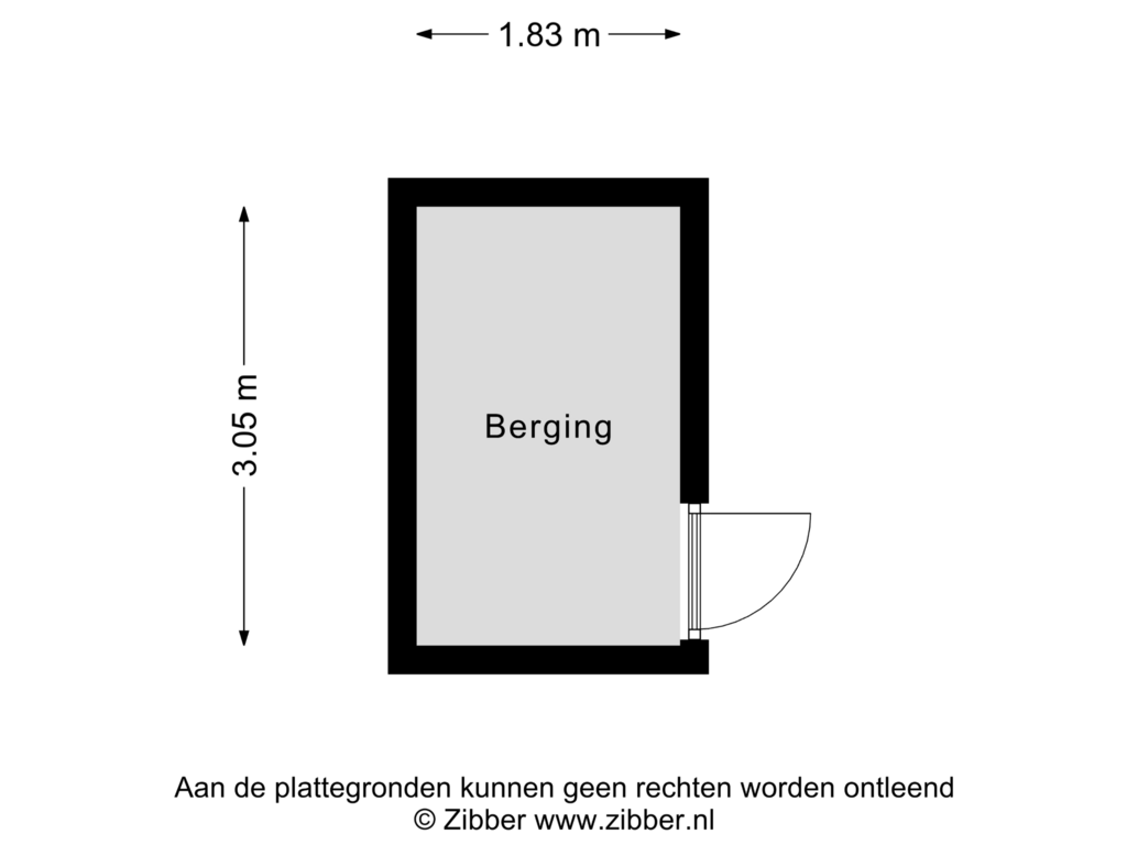 Bekijk plattegrond van Berging van Drierivierenlaan 469