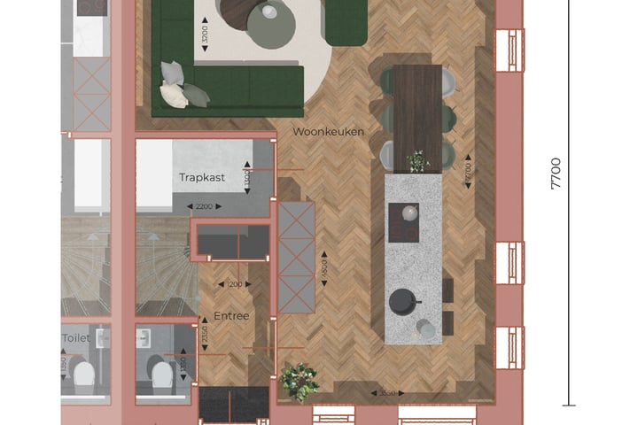 Bekijk foto 14 van Twee onder één kapwoning (Bouwnr. 7)