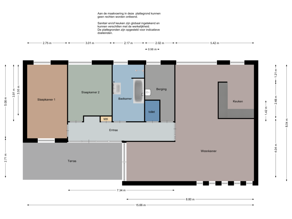 Bekijk plattegrond van First floor van Prinses Marijkestraat 16-B