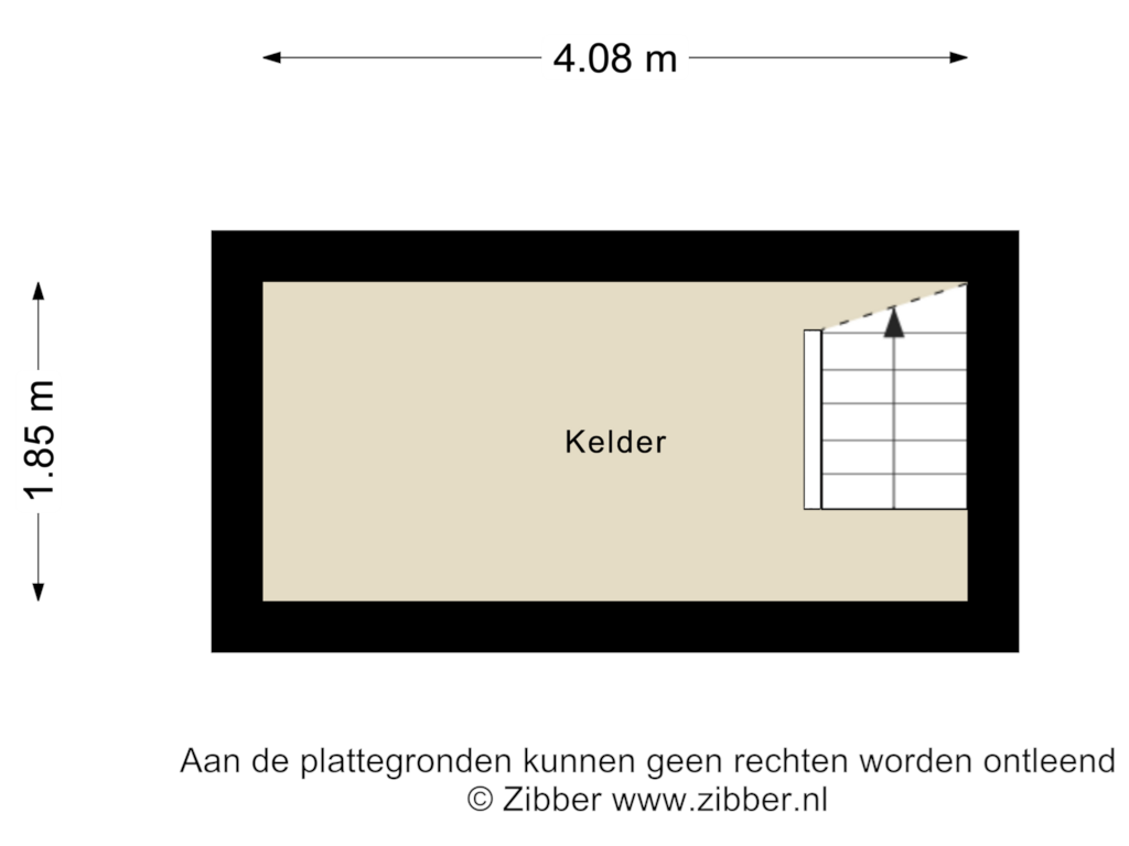 View floorplan of Kelder of Archimedesstraat 22