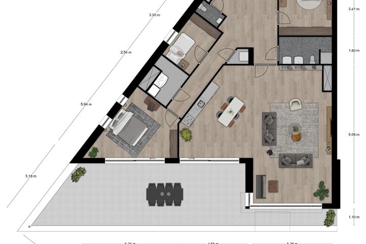 View photo 2 of Appartementen De Kraanvogel (Bouwnr. 32)