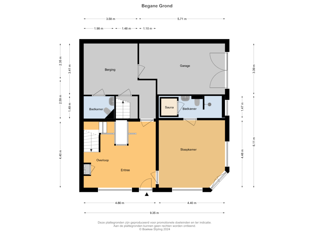 Bekijk plattegrond van Begane Grond van Kanaalstraat 48