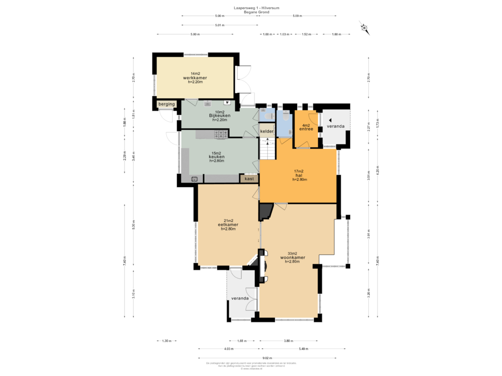 Bekijk plattegrond van BEGANE GROND van Laapersweg 1