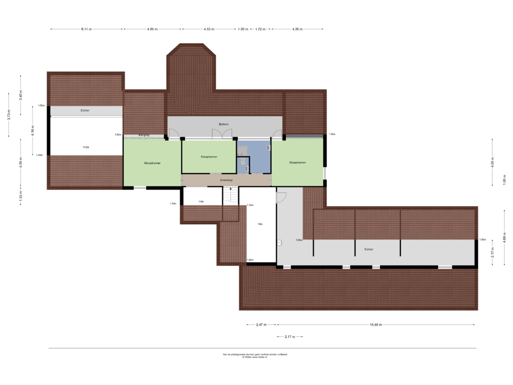 Bekijk plattegrond van Eerste verdieping van Kievietlaan 6