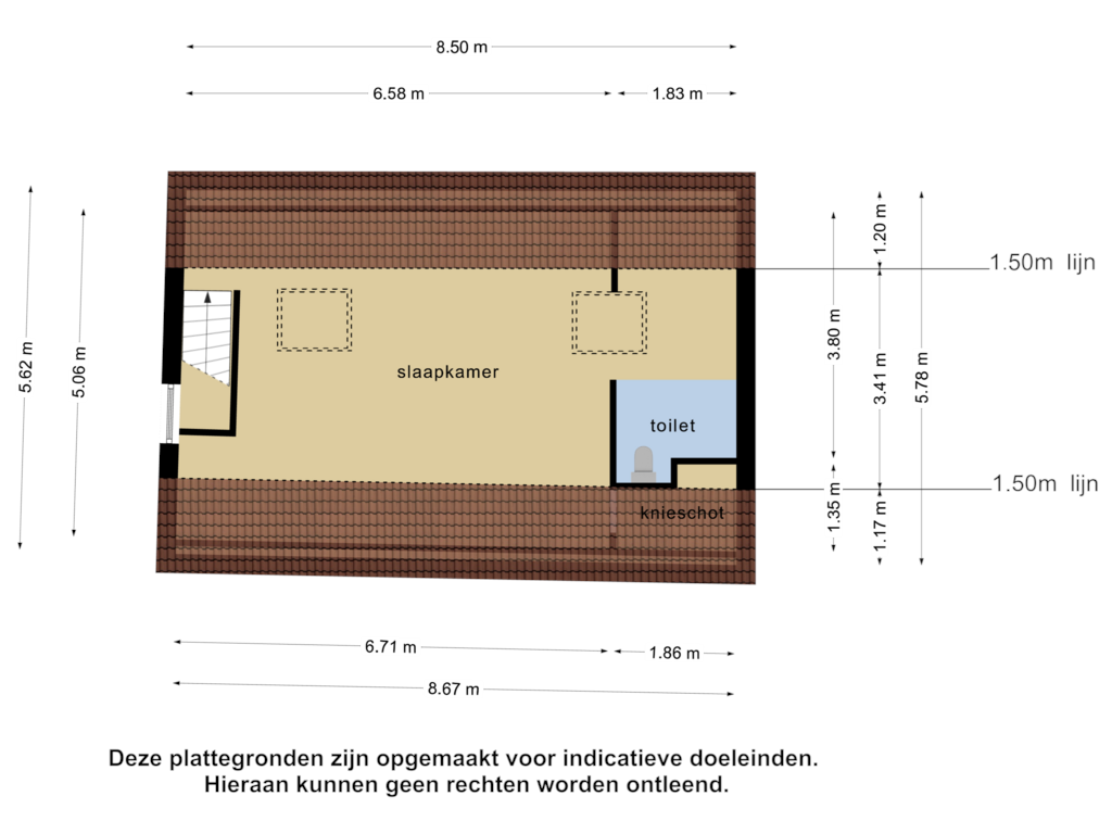 Bekijk plattegrond van 1e verdieping  2 van Tuinstraat 17