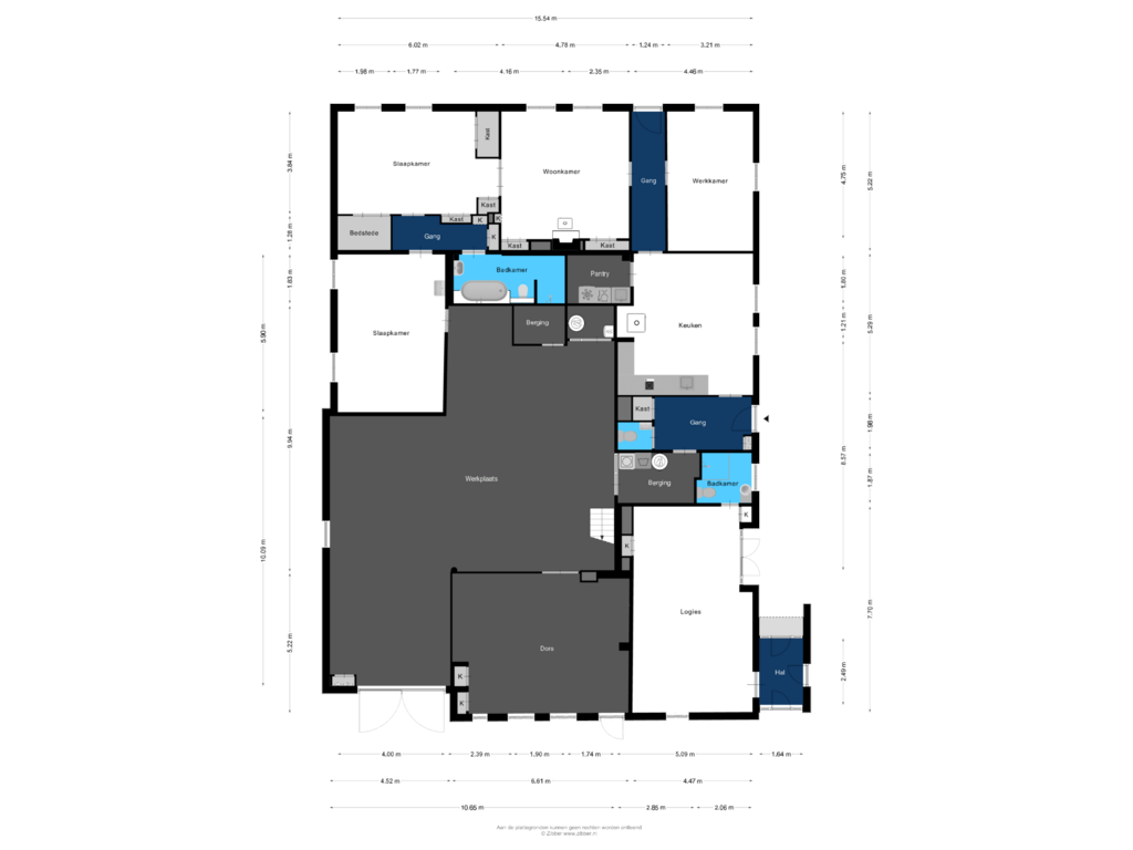 Bekijk plattegrond van Begane grond van Kleiweg 3