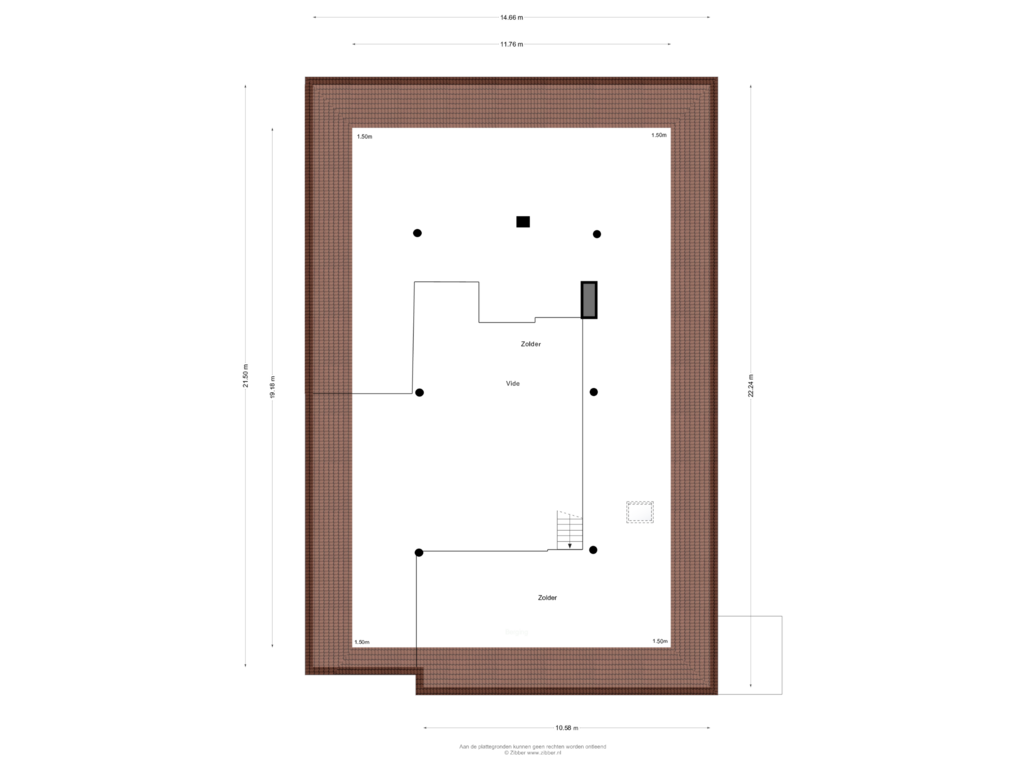 Bekijk plattegrond van Eerste verdieping van Kleiweg 3