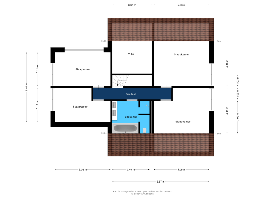 Bekijk plattegrond van Eerste verdieping van Oostmijzerdijk 9-C