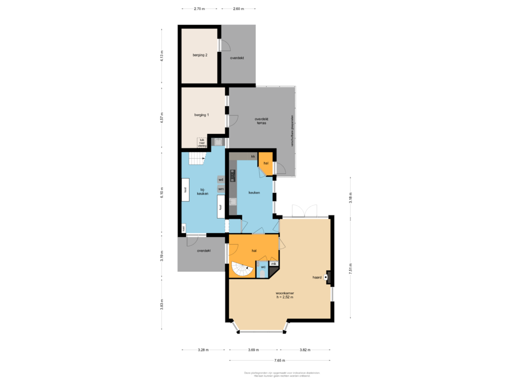 Bekijk plattegrond van Begane grond van Keslaerstraat 34