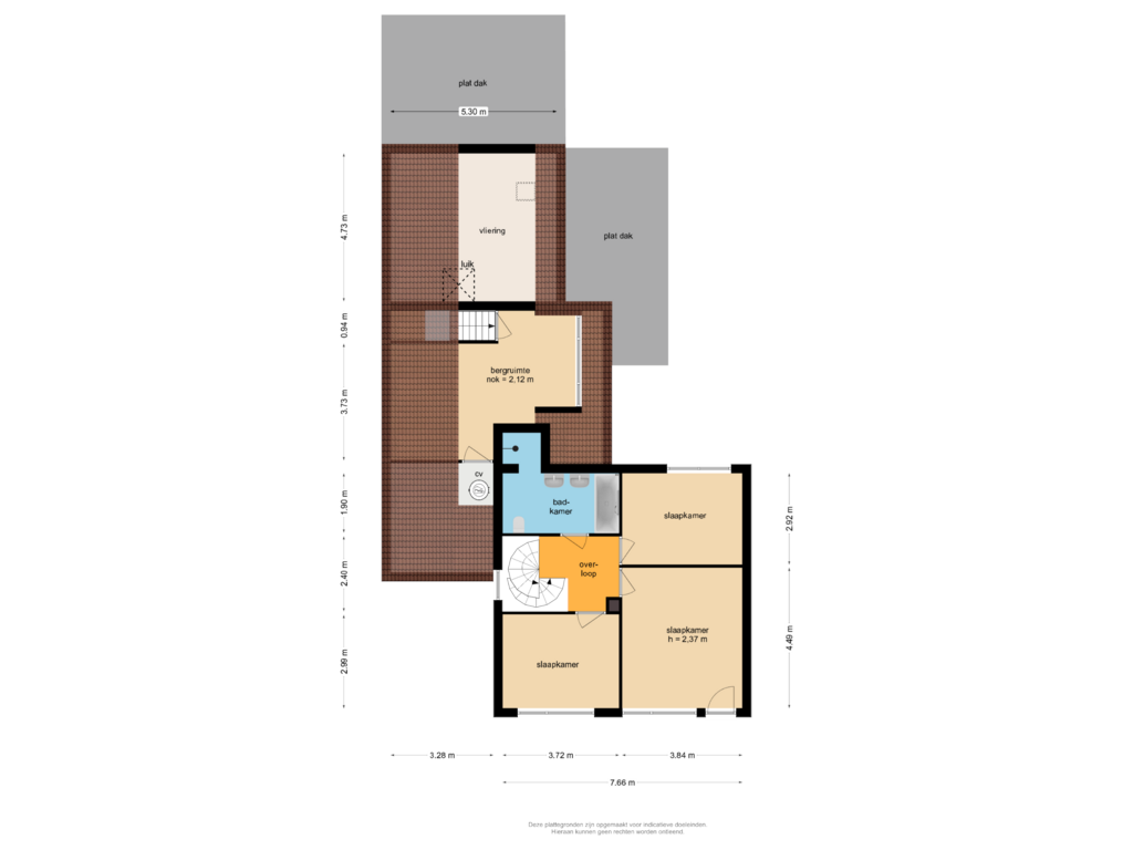 Bekijk plattegrond van Verdieping van Keslaerstraat 34