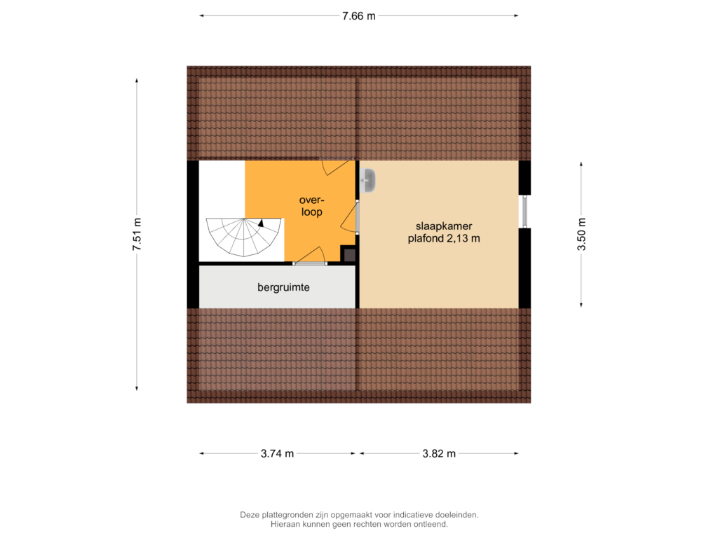 Bekijk plattegrond van Zolder van Keslaerstraat 34