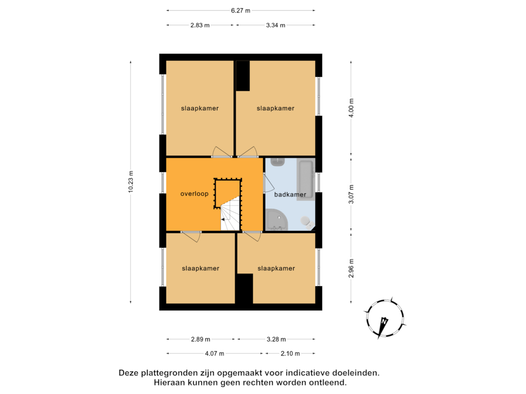 Bekijk plattegrond van 1e verdieping van Demmerik 124-B