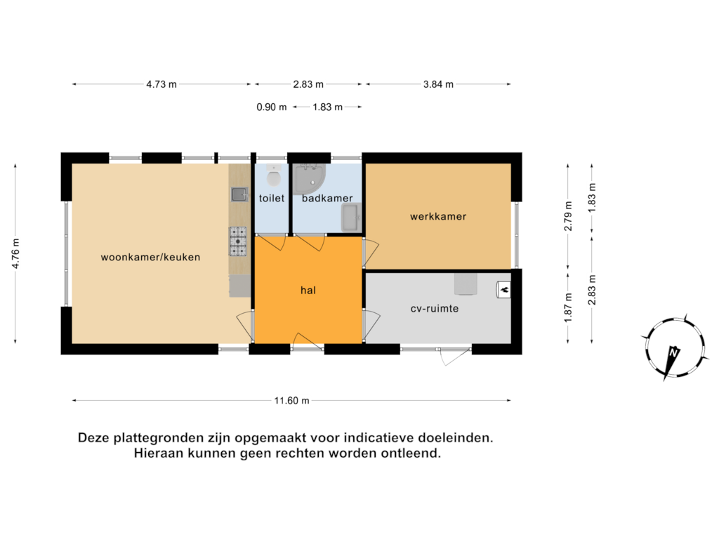 Bekijk plattegrond van Bijgebouw van Demmerik 124-B