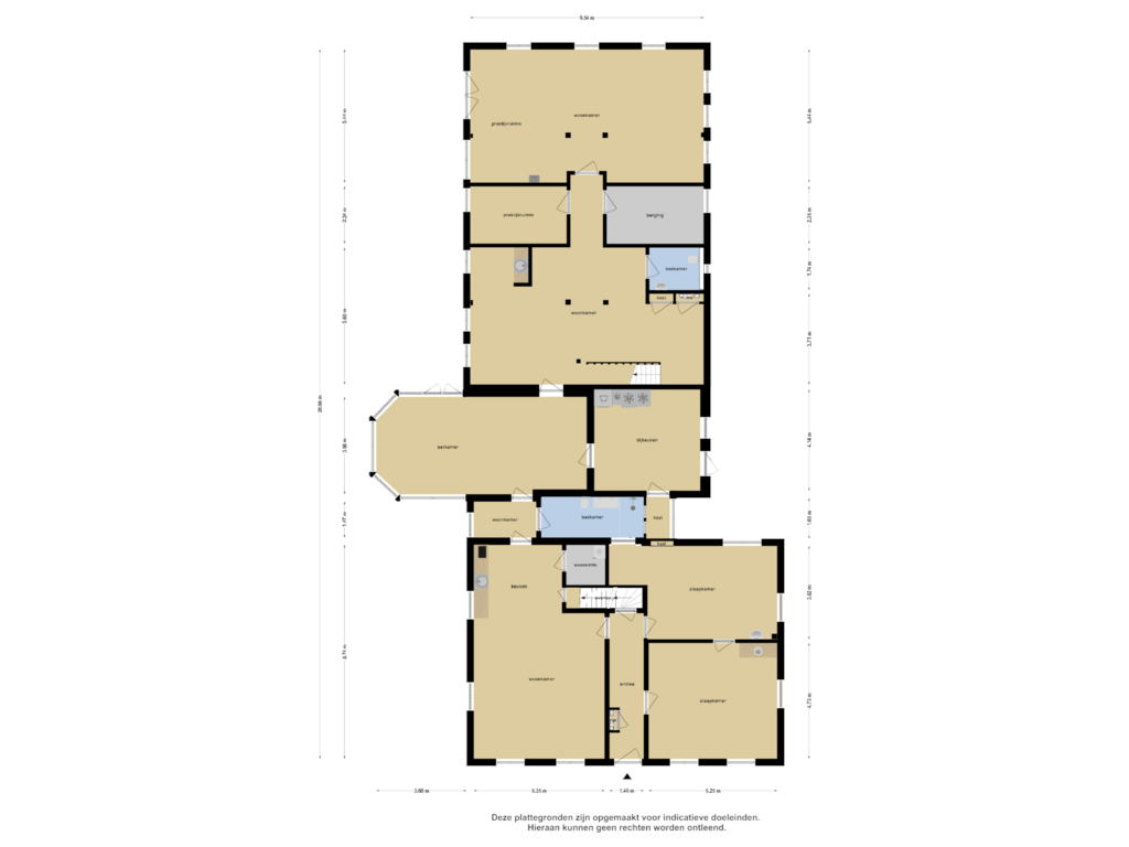 Bekijk plattegrond van Begane Grond van Gemertseweg 2